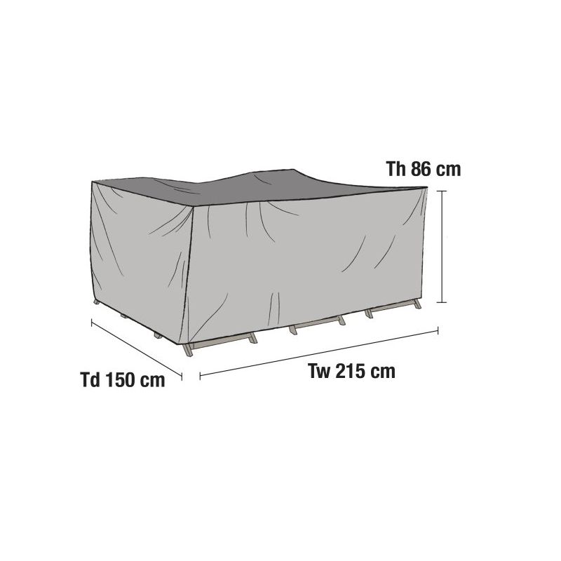 Ruokailuryhmän kalustesuoja 215x150cm Kalusteheinoset oy