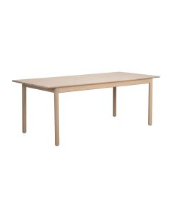 Derrymore ruokapöytä 205cm, valkovahattu tammi, viisto, Rowico