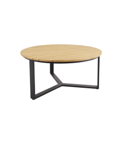 Brafab Laurion ruokapöytä pyöreä 150cm musta/teak