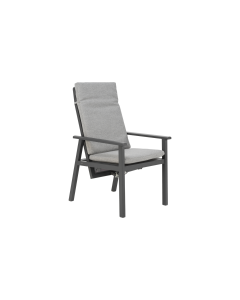 Samvaro säätötuoli harmaa, pehmusteella, ulkokaluste, Brafab, Kaluste Heinoset