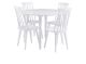 Lotta pyöreä pöytä + 4 tuolia-Valkoinen