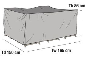 Ruokailuryhmän kalustesuoja 165x150cm