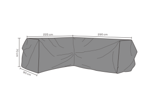 Kulmasohvan kalustesuoja 225x295cm
