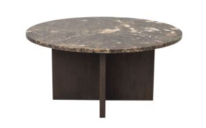 Brooksville sohvapöytä pyöreä ruskea