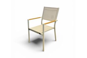 Cap ulkotuoli, ruokapöydän tuoli, vaalean harmaa, Brafab.