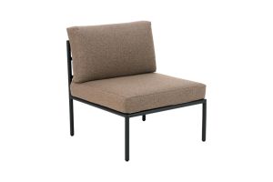 Reno väliosa, moduulisohva ulos, ulkokalusteet, musta, tuotekuva, Brafab.