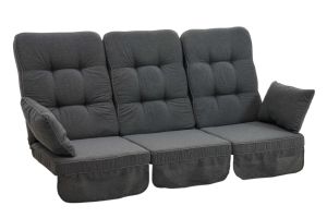 Softa Delux istuinpehmusteet ulkokeinuun, harmaa, Brafab, Kaluste Heinoset.