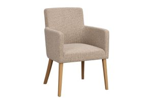Rowico Hudson ruokapöydän tuoli käsinojilla, beige