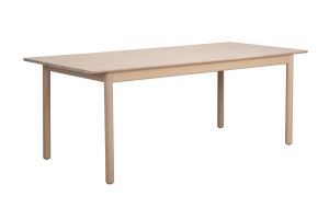 Derrymore ruokapöytä 205cm, valkovahattu tammi, viisto, Rowico